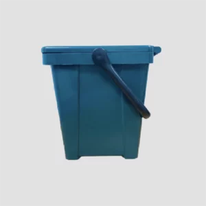 Bioseau Minimax+ 23L avec anse à deux positions et fermeture hermétique.