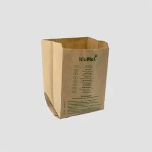 Sachet kraft 10L bioMat, résistant à l'humidité, pour biodéchets.