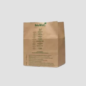 Sachet kraft 7L bioMat, résistant à l'humidité, pour biodéchets.