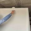 Couvercle en résine du bac de compostage 1000 l Easy Install vu du bas.