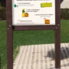panneau consigne de tri pour compostage