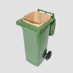 Sachet kraft 240L bioMat, résistant à l'humidité, idéal pour poubelles standard.