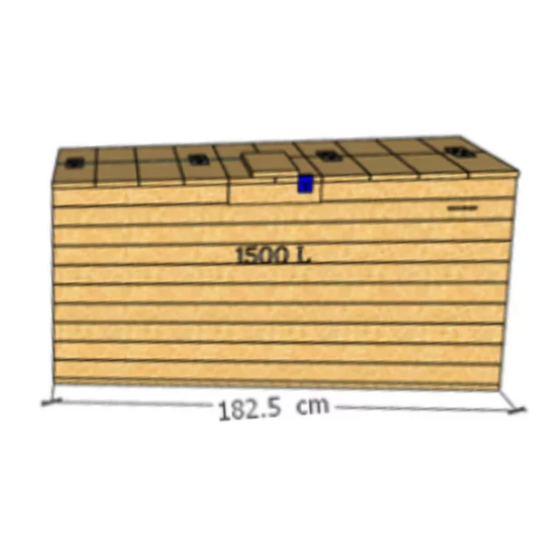 Maquette composteur 1500L avec dimension