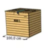 Maquette pour composteur en bois 800L, idéal pour des volumes modérés