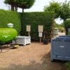 Mise en situation du rotocomposteaur de chez Abriplus